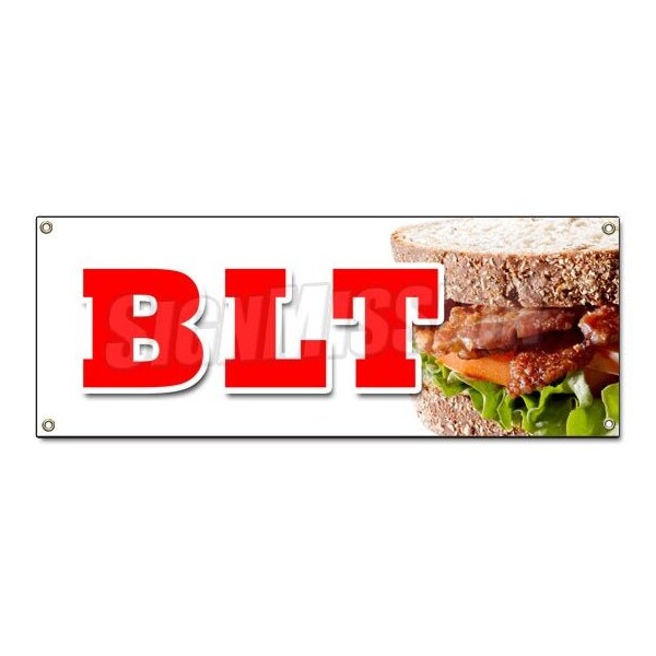 Signmission BLT BANNER SIGN bacon lettuce tomato sandwich drink special tuna salad B-Blt - main
